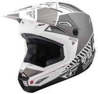 Fly Racing - Fly Racing Kinetic Elite Onset Youth Helmet - 73-8500YM - Matte White/Gray - Medium - Image 1