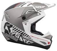 Fly Racing - Fly Racing Kinetic Elite Onset Youth Helmet - 73-8500YM - Matte White/Gray - Medium - Image 2
