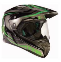 Zoan - Zoan Synchrony Duo-Sport Tourer Graphics Snow Helmet with Electric Shield - XF-50-10331301 - Green - X-Small - Image 1