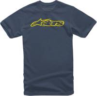 Alpinestars - Alpinestars Blaze T-Shirt - 10327203270502X - Navy/Yellow - 2XL - Image 1