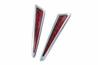 Kuryakyn - Kuryakyn Saber-Tooth LED Saddlebag Accents - Chrome - 7479 - Image 1