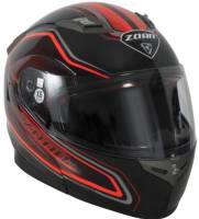 Zoan - Zoan Flux 4.1 Commander Graphics Snow Helmet with Double Lens Shield - 137-163SN - Orange - X-Small - Image 1