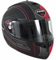 Zoan - Zoan Optimus Raceline Graphics Snow Helmet - 138-103SN - Matte Black/Red - X-Small - Image 1