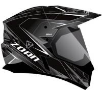 Zoan - Zoan Synchrony Duo-Sport Hawk Graphics Snow Helmet with Double Lens Shield - 521-544SN - Silver - Small - Image 1