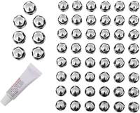 Ciro - Ciro Engine Bolt Cap Set - Diamond-Cut - Chrome/Black - 70001 - Image 1