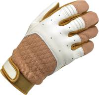 Biltwell Inc. - Biltwell Inc. Bantam Gloves - GBMEDWTTN - White/Tan - Medium - Image 1