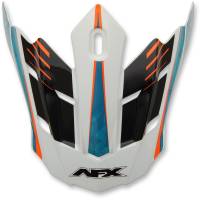 AFX - AFX Peak for FX-17/Y Helmets (2016 Models) - Factor Pearl White/Light Blue/Safety-Orange - 01320944 - Image 2