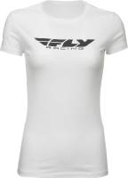 Fly Racing - Fly Racing Corporate Womens T-Shirt - 356-0374L - White - Large - Image 1
