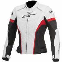Alpinestars - Alpinestars Stella GP Plus R Perforated Womens Leather Jacket - 3110615-213-38 - White/Black/Red - 2 - Image 1