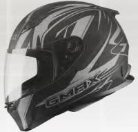 G-Max - G-Max FF49 Derk Helmet - G7490393 F.TC-12 - Derk Flat Black/Silver - X-Small - Image 1