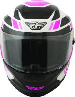 Fly Racing - Fly Racing Conquest Retro Helmet - 73-8419M - Pink/White/Black - Medium - Image 2