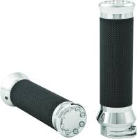 HardDrive - HardDrive Fly By Wire Throttle Custom Grips - Throttle - Chrome - 0063-2077-CH - Image 1