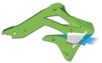 Cycra - Cycra Powerflow Intake Radiator Shrouds - Green - 1866-72 - Image 1