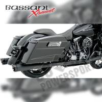 Bassani Manufacturing - Bassani Manufacturing +P Stepped True-Duals Exhaust System - Black with Black Fluted End Caps - 1F46RB - Image 2