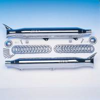 SuperTrapp - SuperTrapp Fishtail Slip-Ons - Chrome - 628-78056 - Image 2