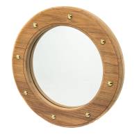 Whitecap - Whitecap Teak Porthole Mirror - Image 1