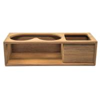 Whitecap - Whitecap Teak Two Insulated Drink/Binocular Rack w/Tray - Image 1