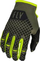 Fly Racing - Fly Racing Kinetic Gloves - 376-4133X - Olive Green/Hi-Vis - 3XL - Image 1
