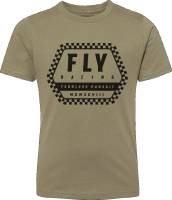 Fly Racing - Fly Racing Fly Track Youth T-Shirt - 352-0025YL - Olive - Large - Image 1