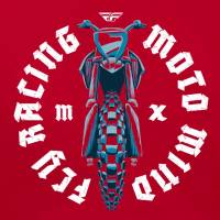 Fly Racing - Fly Racing Moto Mind Youth T-Shirt - 352-0432YL - Red - Large - Image 2