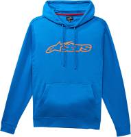 Alpinestars - Alpinestars Blaze Fleece Pullover Hoodie - 10375311370652X - Bright Blue/Orange - 2XL - Image 1