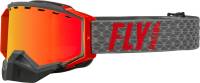 Fly Racing - Fly Racing Zone Snow Goggles - 37-50268 - Gray/Red / Red Mirror/Amber Lens - OSFM - Image 1