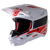 Alpinestars - Alpinestars SM5 Bond Helmet - 8303522-2032-L - White/Red Glossy - Large - Image 1