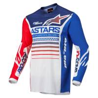 Alpinestars - Alpinestars Racer Compass Jersey - 3762122-2537-L - Off White/Red Fluo/Blue - Large - Image 1