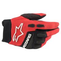 Alpinestars - Alpinestars Full Bore Youth Gloves - 3543622-3031-2XS - Bright Red/Black - 2XS - Image 1