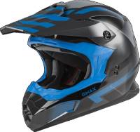G-Max - G-Max MX-86  Fame Helmet - D3864443 - Dark Gray/Blue/Black - X-Small - Image 1