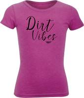 Fly Racing - Fly Racing Youth Fly Dirt Vibes T-shirt - 356-0520YL - Raspberry - Large - Image 1
