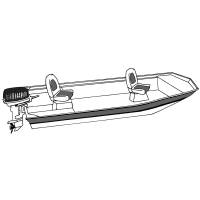 Carver by Covercraft - Carver Performance Poly-Guard Styled-to-Fit Boat Cover f/12.5&#39; Open Jon Boats - Shadow Grass - Image 2