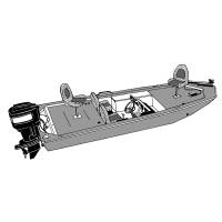 Carver by Covercraft - Carver Performance Poly-Guard Styled-to-Fit Boat Cover f/15.5&#39; Jon Style Bass Boats - Shadow Grass - Image 2