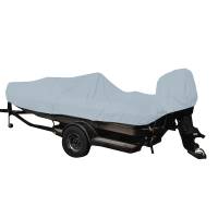 Carver by Covercraft - Carver Performance Poly-Guard Styled-to-Fit Boat Cover f/19.5&#39; Fish &amp; Ski Style Boats w/Walk-Thru Windshield - Grey - Image 1