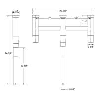 TACO Marine - TACO Deluxe Trident Rod Holder Cluster Straight w/Tool Caddy - Image 2