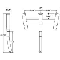 TACO Marine - TACO Kite Fishing 3-Rod Cluster - Image 2