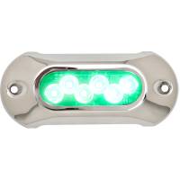 Attwood Marine - Attwood Light Armor Underwater LED Light - 6 LEDs - Green - Image 1