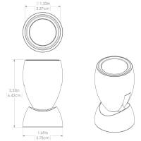 Lumitec - Lumitec GAI2 - General Area Illumination2 Light - Brushed Finish - 3-Color Red/Blue Non-Dimming w/White Dimming - Image 3