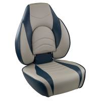Springfield Marine - Springfield Fish Pro High Back Folding Seat - Blue/Grey - Image 1
