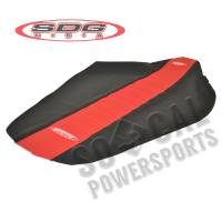 SDG - SDG 9 Pleat Gripper Seat Cover - Red/Black - 96337RK - Image 2