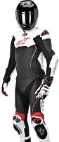 Alpinestars - Alpinestars Atem Two-Piece Leather Suit - 316651512350 - Black/White/Red - 40 - Image 3