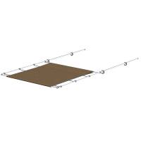 SureShade - SureShade PTX Power Shade - 51" Wide - Stainless Steel - Toast - Image 1