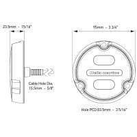 Hella Marine - Hella Marine Apelo A1 RGB Underwater Light - 1800 Lumens - Black Housing - Charcoal Lens - Image 2