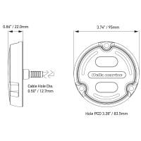 Hella Marine - Hella Marine A2 RGB Underwater Light - 3000 Lumens - Black Housing - Charcoal Lens w/Edge Light - Image 2