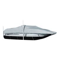 Carver by Covercraft - Carver Performance Poly-Guard Styled-to-Fit Boat Cover f/20.5&#39; Sterndrive Deck Boats w/Walk-Thru Windshield - Grey - Image 1