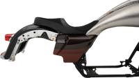 Drag Specialties - Drag Specialties Low Profile Tour Seat for Yaffe Razorback Tank - Suede Double Diamond Stitch - 0801-1076 - Image 3