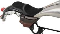 Drag Specialties - Drag Specialties Low Profile Tour Seat for Yaffe Razorback Tank - Suede Double Diamond Stitch - 0801-1076 - Image 4