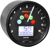 Koso North America - Koso North America TNT-02 Multi-Function Speedometer/Tachometer - BA058100-HD - Image 1