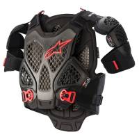 Alpinestars - Alpinestars A-6 Chest Protector - 6700022-1036-XLX - Anthracite/Black/Red - XL-2XL - Image 1