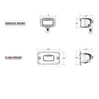 RIGID Industries - RIGID Industries SR-M Series PRO Hybrid-Diffused LED - Surface Mount - White - Image 2